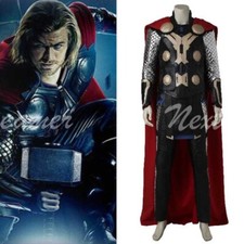 SALE Avengers Age of Ultron Thor Outfit Uniform Cosplay Kostüm Halloween 2XS-3XL