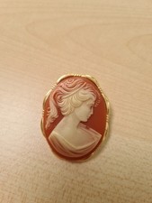 Vintage-Kamee-Brosche