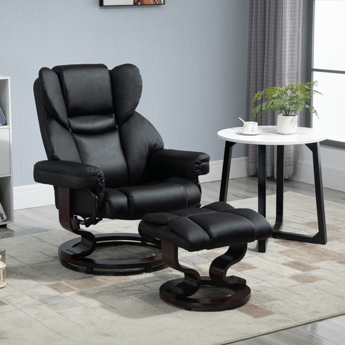 Homcom relaxsessel mit hocker - mit,