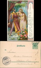 Künstlerkarte Wagner Oper Tannhäuser 1900  Stempel Schlawe Pommern