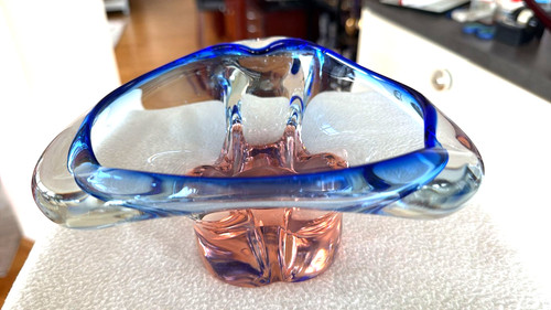 Schwere glas schale ascher - schwere,