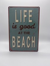 Blechschild Life Beach 20x30cm