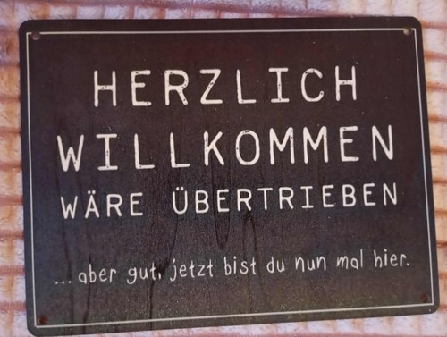 Holzschild mit spruch - holzschild,