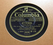 Lucienne Boyer - Attends / Le Coup Dur COLUMBIA DF 173 (269)