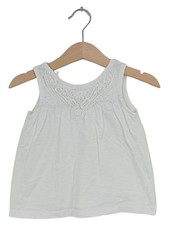 Fagottino Mädchen Top Shirt Gr. 86 Weiß Casual Häkelei