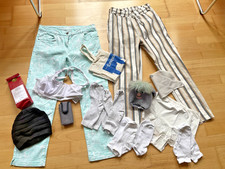 36 tlg. Kleider Paket Gr.38 40 Hosen Wäsche Filz Tasche Mütze Kleinteile Divers
