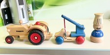 🇩🇪FAGUS 1x FAGUS Traktor, 1x FAGUS mini Abschleppwagen.Lenkbar. FAST NEU❗️