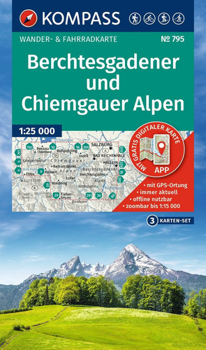 Kompass wanderkarten set - kompass, 795