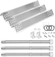 GFTIME Brennerabdeckung Edelstahl 40,2 cm für Rösle Videro G2-G6, 3 Stück