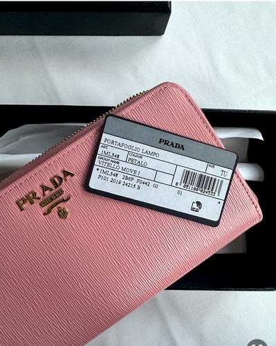 Portmonaie prada rosa leder - portmonaie,