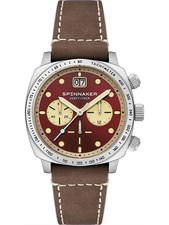 Spinnaker SP-5068-05 Herrenuhr Hull Chronograph Burnt Maroon 42mm 10ATM