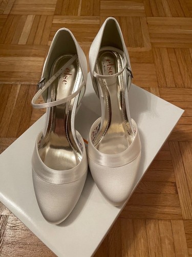 Brautschuhe neu ivory satin - ivory,