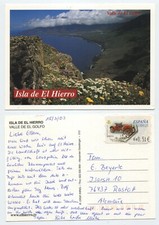 122808 - Isla de El Hierro - Valle de El Golfo - Ansichtskarte, gelaufen