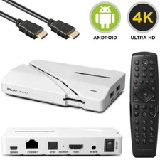 Dreambox Play UltraHD 4K UHD Bluetooth LAN Android TV 11 IP-Receiver Weiß