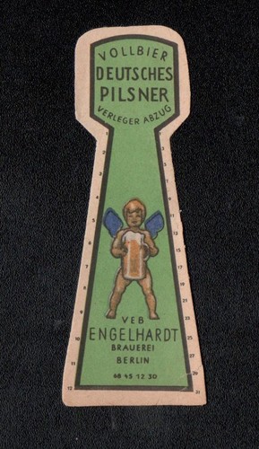 Ancient beer label gdr veb - label,