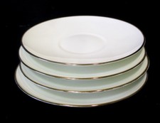 Lomonossow 4 Unterteller Teller weiß USSR Russland Knochen Porzellan 12 cm neu