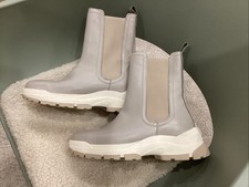 Marc O Polo Chelsea Boots, Gr. 39, Neu mit Etikett, Hellgrau- Beige