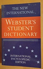 The New International Webster's Student Dictionary of the English Language.