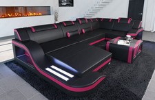 Ledersofa Design Couch Palermo