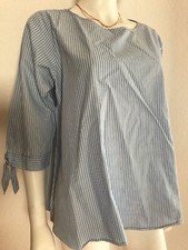 Hellblau-weiß gestreifte Tunika von Rosanna Diva, Größe 42