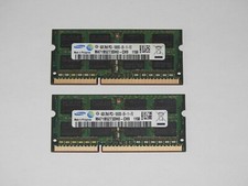 8GB (2x4GB) Samsung DDR3 1333MHz  Notebook RAM PC3-10600S Arbeitsspeicher