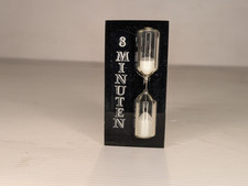 Sanduhr Acryl Plexiglas  mit  8  Minuten  Zeit Telefontaktung 