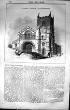 Alter Druck Tutbury Kirche