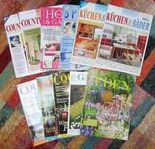 Gartenzeitschriften / Wohnzeitschriften / 11 Stück / verschiedene Jahre