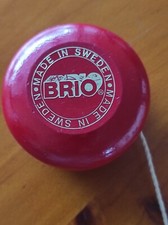 BRIO rot Made in Sweden - Yo-Yo Jojo Jo-Jo Yoyo - Holz Vintage
