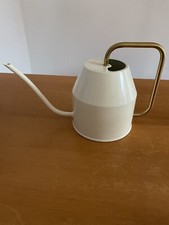 Gießkanne Blumen IKEA  Metall Cremefarben Messing Griff Original Aufkleber