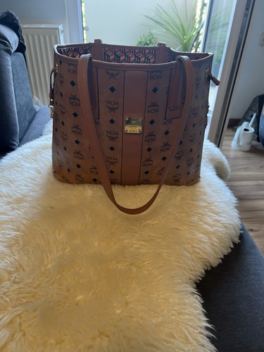 Mcm damen shopper - mcm, leder/canvas