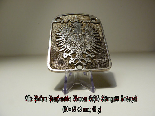 Alte plakette preußenadler - alte,
