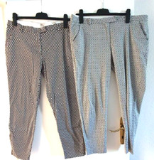 Zwei (2) TCM Damenhosen  gemustert 98% Baumwolle 2% Elasthan Gr. 46