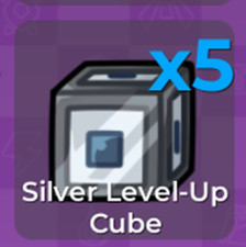 Silver level cube doodle - level-up,