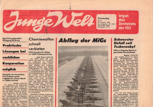 Ddr zeitung junge welt - zeitung,