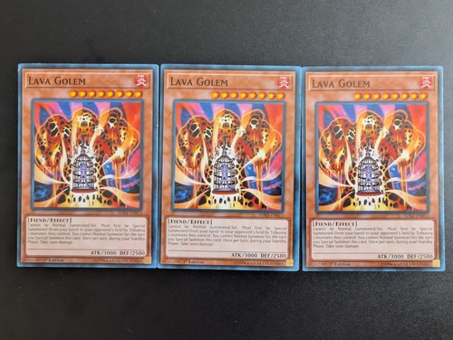 Yugioh karten playset - 3x, lava