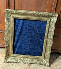 Antik  Holz Montparnasse Bilderrahmen goldfarbig barock  FM: 41,5 x 51 cm