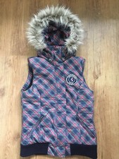 Subscribe Kapuzen Weste Gr. S Steppweste Karo Body Warmer Reitweste Jacke