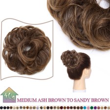 Echt Dick Dutt Haar Bun Scrunchy Zopfgummi Haarverlängerung Wrap Updo Haarteil