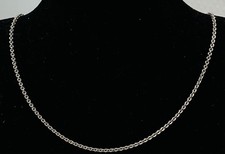 925/- JETTE Sterlingsilber Kette, Anker Kette, 45 cm lang, 1 mm breit.
