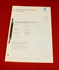 Anleitung Eberspächer Standheizung D 24 W , D 30 W Wasser Heizgerät Reparatur