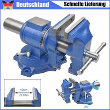 Profi Schraubstock Drehbar Groß - 100mm Spannweite -,Zwei Achsen Rotation 360°