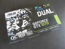 ASUS DUAL GTX 1070 OC 8GB White GPU GDDR5 DisplayPort/HDMI/DVI, wie neu