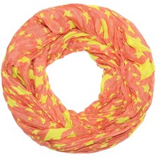 Schal Loopschal Halstuch Damen Sterne Stars Muster Stern Neon Farben Rundschal