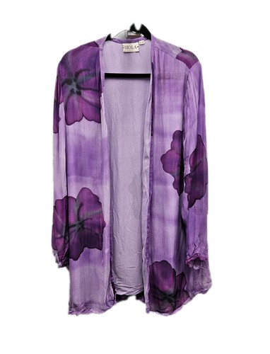 Vintage 90er siola lila - 90er, blumen