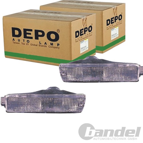 Depo blinker satz weiß - 2x,