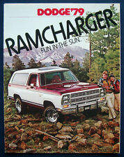 Prospekt brochure 1979 Dodge Ramcharger (USA)