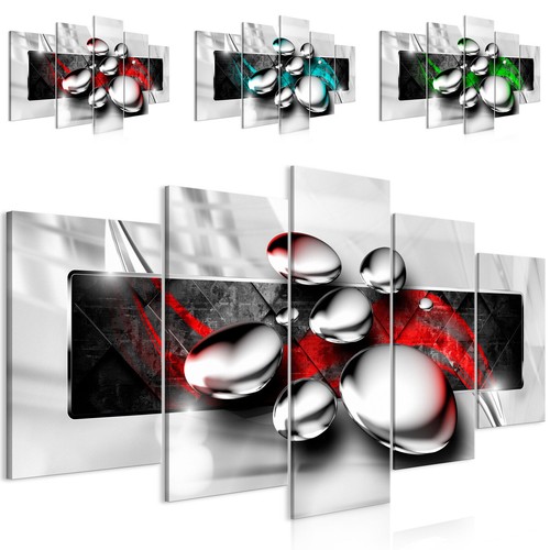 Kugeln abstrakt rot silver - abstrakt, 3d