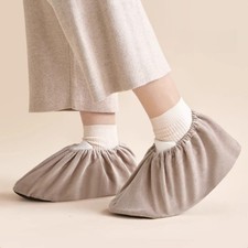 3 Paar Wiederverwendbar Samtstoff Überschuhe Rutschfeste Dick Schuhe Cover für