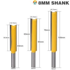 Schaft Fräser Nutfräser Holzfräser Langer Schnittlänge Extra Lange Gerade Tool